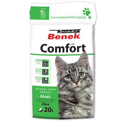 Super Benek Corn Cat Golden Natural Cat Litter, 14 L