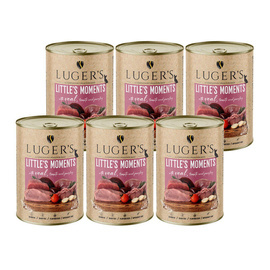Luger's Little's Moments Wet Dog Food for Small Breeds with Veal, Tomato, and Parsley, 6-pack (400 g each)