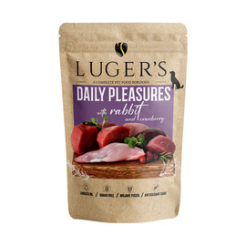 Luger's Daily Pleasures Wet Dog Food with Rabbit and Cranberry, 500 g