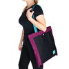 Spółka Zoo Design Purple and black fabric bag with a pocket