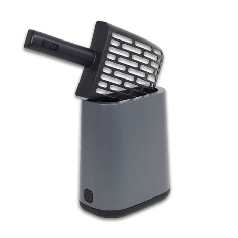 Rotho Litter Box Scoop with Handle, Anthracite