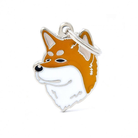 Engraved ID Tag for an Akita Inu Dog
