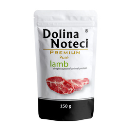 Dolina Noteci Premium Pure Wet Dog Food for Dogs with Allergies, Rich in Lamb, 150 g pouch