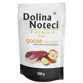 Dolina Noteci Premium Pure Wet Dog Food for Dogs with Allergies, Rich in Goose and Apple, 500 g pouch