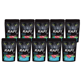 Rafi Cat Adult Wet Food for Spayed/Neutered Cats with Lamb (10 x 100 g pack)