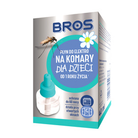 Bros Sensitive Mosquito Repellent Liquid for an Electric Fogger (60 Nights), for Children, 40 ml Refill