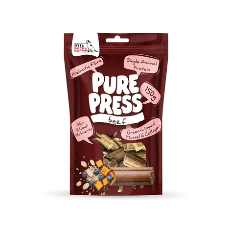 Syta Micha Pure Press Cold-Pressed Dog Treats: Beef, 150 g