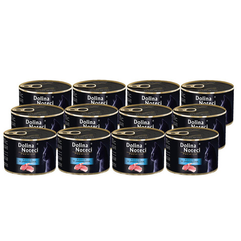 Dolina Noteci Premium Wet Cat Food Rich in Lamb, 12-pack (12 x 185 g)