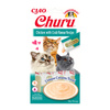 Inaba Churu Creamy Cat Treats, Chicken &amp; Crab Flavor, 4 x 14 g