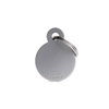 Engraved ID Tag for Dogs and Cats: Small Gray Circle