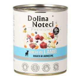 Dolina Noteci Premium Wet Dog Food, Rich in Lamb, 800 g Can, LIMITED EDITION