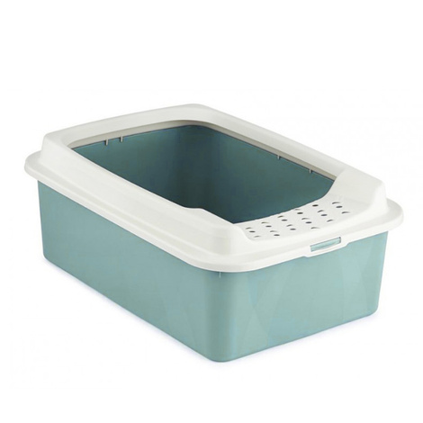 Rotho Bonnie Cat Litter Box, Mistletoe Green, 30 L