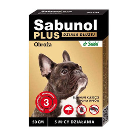 Sabunol Plus Flea Collar for Dogs, 50 cm
