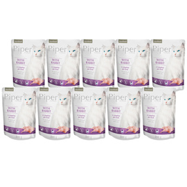 Piper Animals Sterilised Wet Cat Food with Rabbit, 10 x 100 g Pack