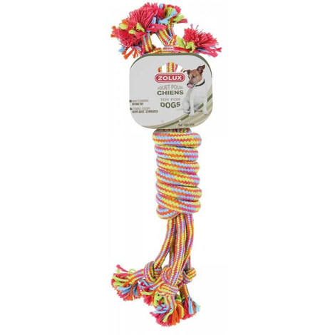 Zolux Dog Tug Toy, Colorful Spool Rope, 35 cm