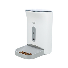 Trixie Smart Automatic Pet Feeder for Dogs or Cats, White and Gray, 24 × 38 × 19 cm, 4.5 L