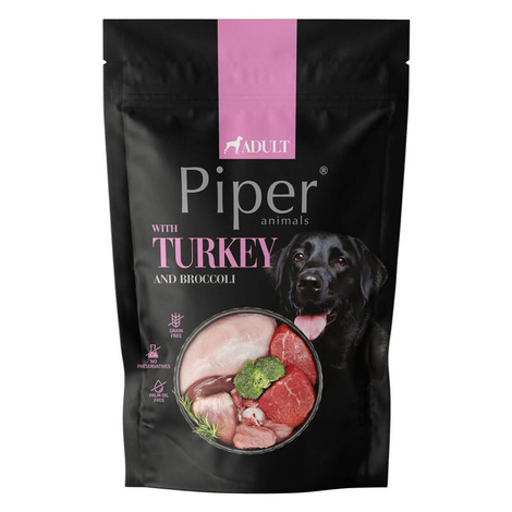 Piper Animals Wet Dog Food with Turkey and Broccoli, 500 g