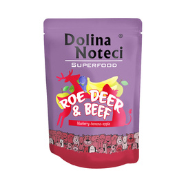 Dolina Noteci Superfood Wet Dog Food with Venison and Beef, 300 g pouch