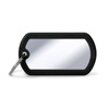 Engraved ID Tag for Dogs and Cats, Military-Style Chrome 