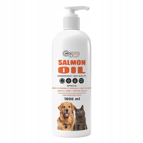 Gaczoo Salmon Oil for Dogs and Cats, 1 L