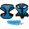 Blue Mesh Harness with Leash, Size M, for Cats and Small Dogs