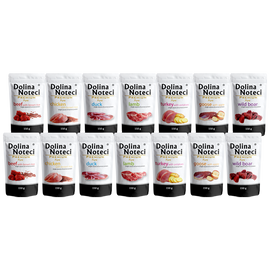 Dolina Noteci Premium Pure Wet Dog Food for Dogs with Allergies—Assorted Flavors, 14 x 150 g Set