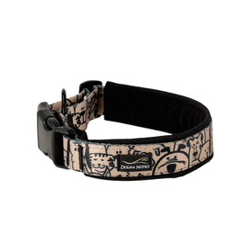 Dolina Noteci Lined Buckle Collar, Size M, 25 mm x 41–46 cm