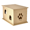 Dolina Noteci Beige Felt Dog House, 32 x 37 x 54 cm