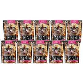 MAU Mus Karma Wet Food for Spayed/Neutered Cats: Lamb with Chia Seeds and Mint, 10 x 85 g Pack