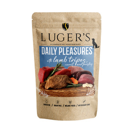 Luger's Daily Pleasures Wet Dog Food with Lamb Stomachs, Carrots, and Parsley, 500 g