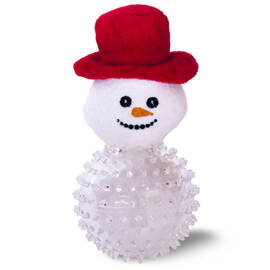 Hilton X-Mas Mascot in a Ball—Christmas Toy for Dogs: Large Snowman