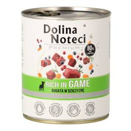 Dolina Noteci Premium Wet Dog Food, Rich in Venison, 800 g Can, LIMITED EDITION