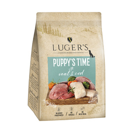 Luger’s Puppy’s Time Dry Dog Food for Puppies—Veal and Cod, 3 kg