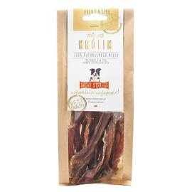 Milord Gryzak Dog Treats: Dried Rabbit Meat Strips, 150 g