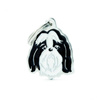 Engraved ID Tag for a Shih Tzu Dog, Black