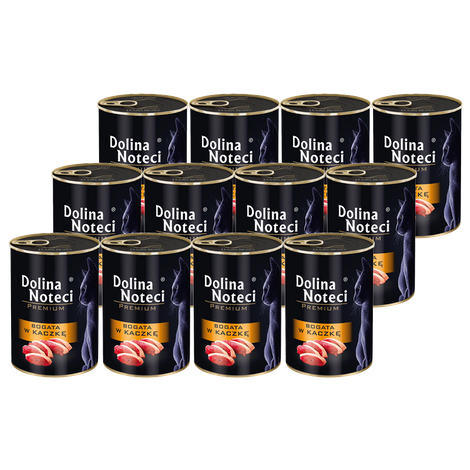 Dolina Noteci Premium Wet Cat Food Rich in Duck, 12-Pack (400 g each)