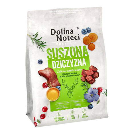 Dolina Noteci Premium Dried Dog Food with Venison, 3 kg