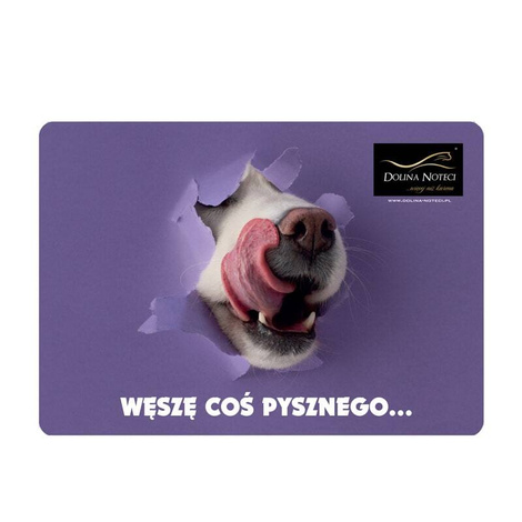 Dog and Cat Bowl Mat, "I Smell Something Delicious" Non-Slip Mat, 30 x 40 cm