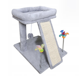 Gaczoo Cat Scratcher, Dark Gray, 55 x 45 x 143 cm