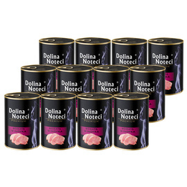 Dolina Noteci Premium Wet Cat Food Rich in Turkey, 12-Pack (400 g each)