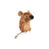 Trixie Standing Brown Cat Toy Mouse with Sound, 8 cm