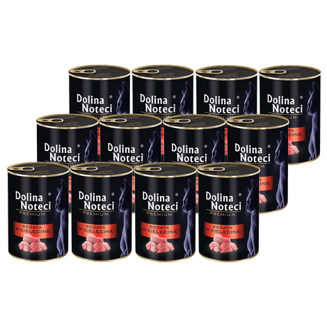 Dolina Noteci Premium Wet Cat Food Rich in Veal, 12-Pack (400 g each)