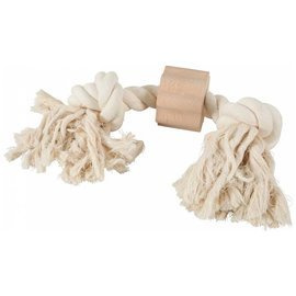 Zolux Wild Giant Dog Tug Toy: Rope with a Wooden Ring