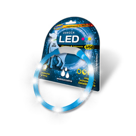 Hilton Silicone LED Dog Collar with USB, 1.4 x 0.8 cm x 40 cm