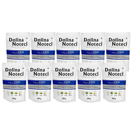 Dolina Noteci Premium Wet Dog Food Rich in Cod with Broccoli, 10 x 500 g Set