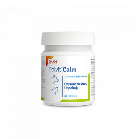 Dolfos Dolvit Calm Calming Supplement for Dogs and Cats, 30 Tablets