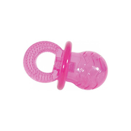 Zolux TPR POP Dog Chew Toy - Pink Pacifier, 10 cm