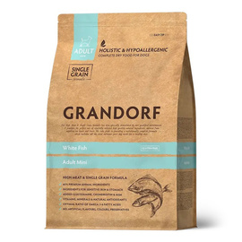 Grandorf Dog White Fish Mini - Hypoallergenic Dog Food with White Fish for Small Breeds, 3 kg