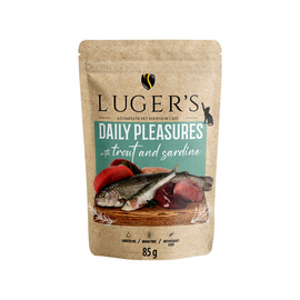 Luger's Daily Pleasures Wet Cat Food with Trout and Sardines, 85 g