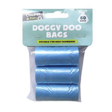 Cooper & Pals Dog Poop Bags, 3 packs of 20